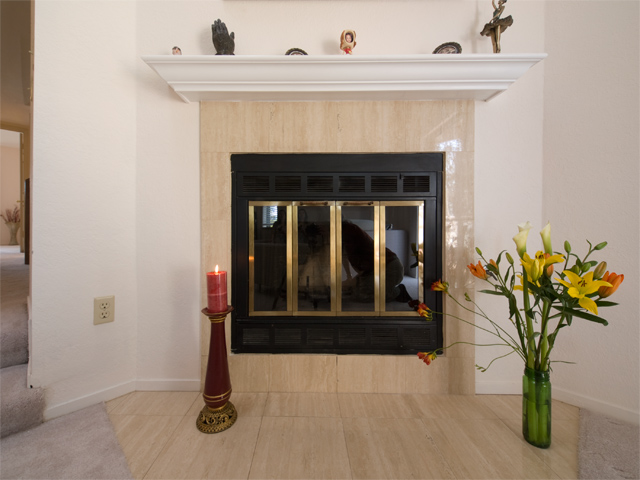 Fireplace  picture - 3073 Middlefield Rd, Unit 202, Palo Alto 94306