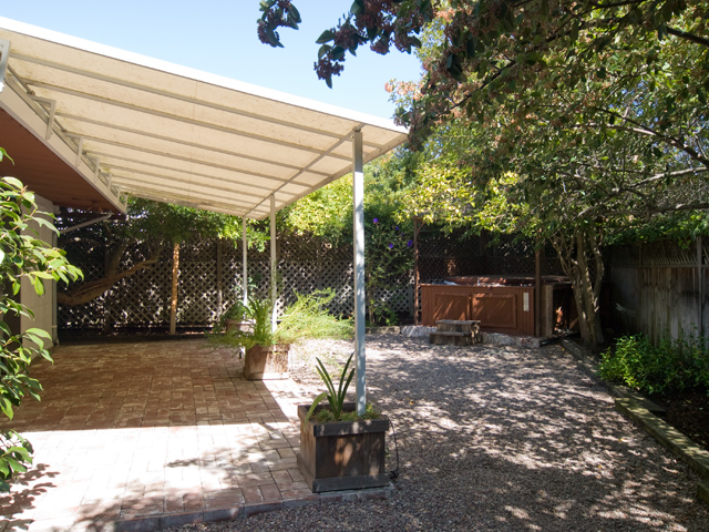 Back Patio  picture - 215 Whitclem Dr, Palo Alto 94306