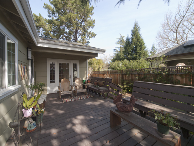 Deck picture - 932 Boyce Ave, Palo Alto 94301