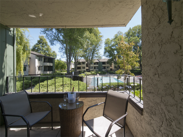 Balcony  picture - 777 San Antonio Rd, Unit 55, Palo Alto 94303