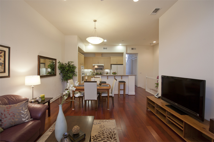 Living Dining Kitchen picture - 4228 Rickeys Way, Unit C, Palo Alto 94306