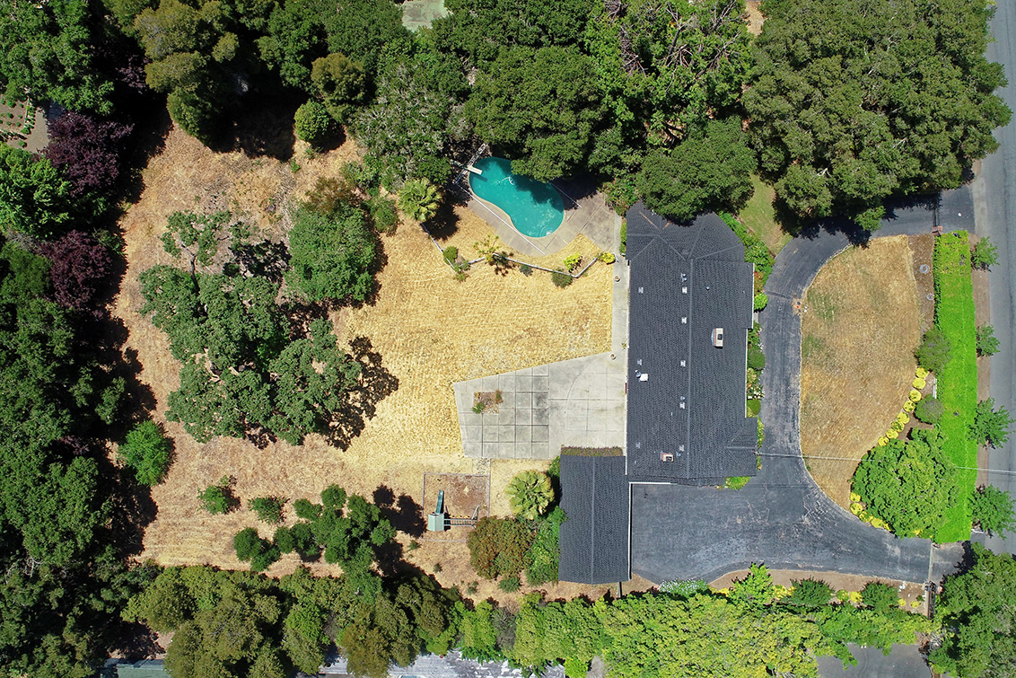 Overhead View - 17 Tuscaloosa Ave, Atherton 94027