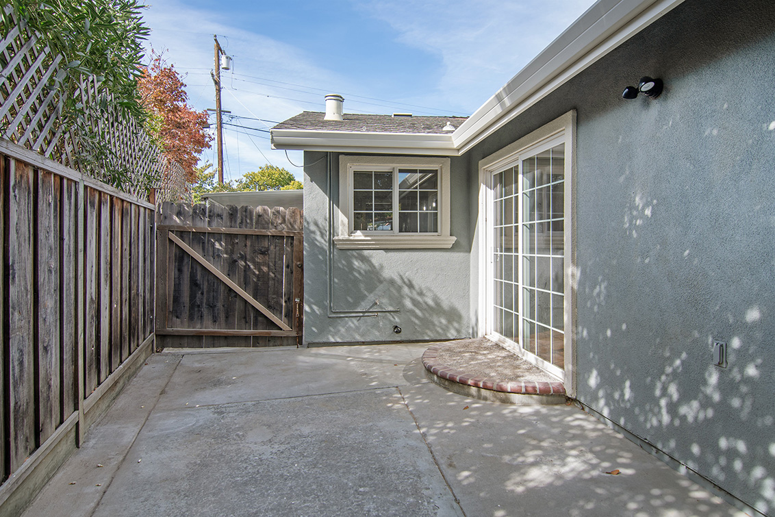 Side Patio (A) Picture - 1442 Hampton Dr, Sunnyvale 94087 Side Patio (A) picture - 1442 Hampton Dr, Sunnyvale 94087