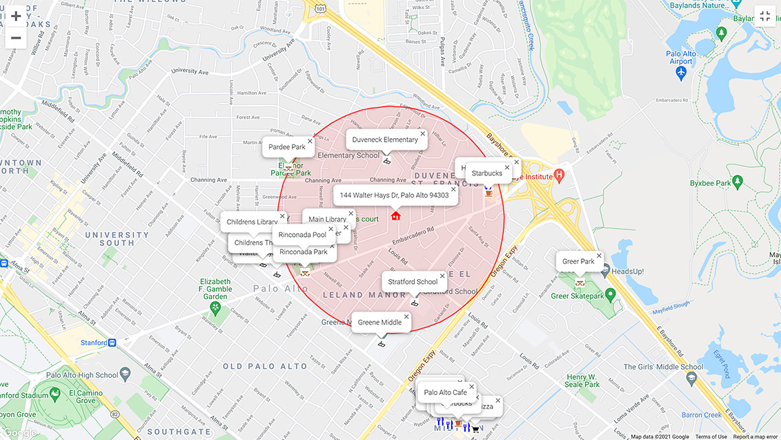 Attractions  picture - 144 Walter Hays Dr, Palo Alto 94303