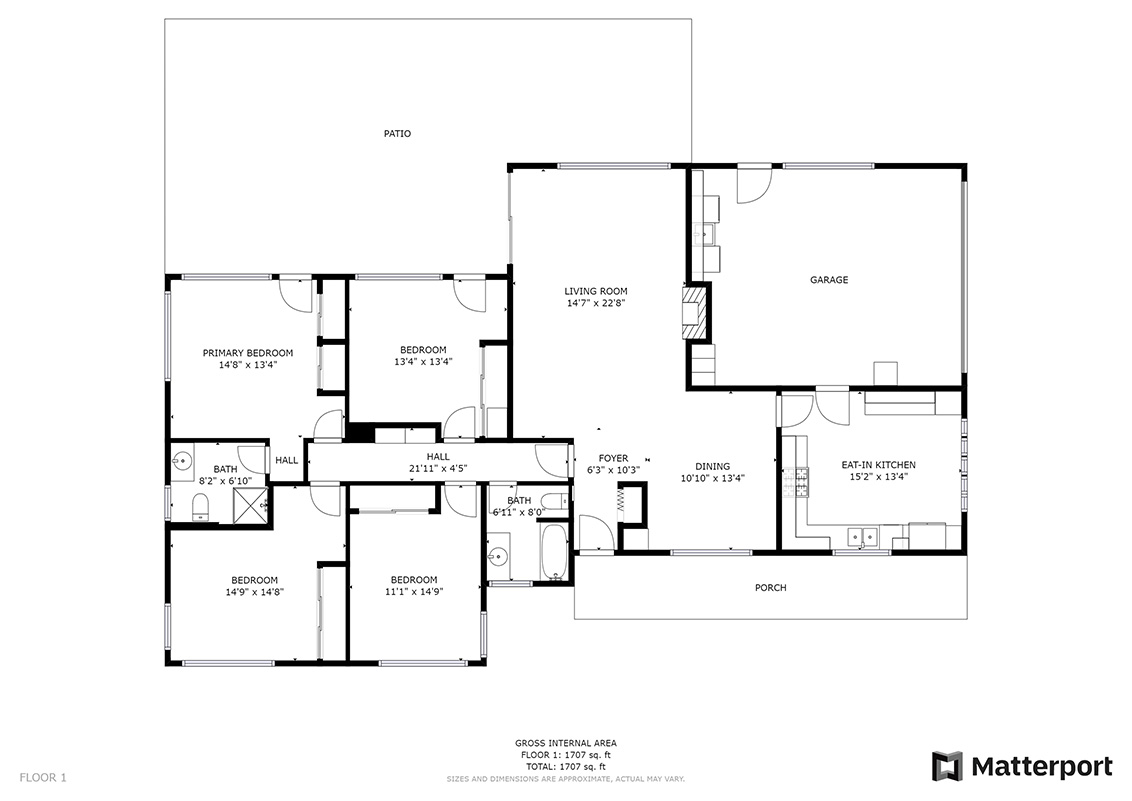 Floor Plan  picture - 144 Walter Hays Dr, Palo Alto 94303